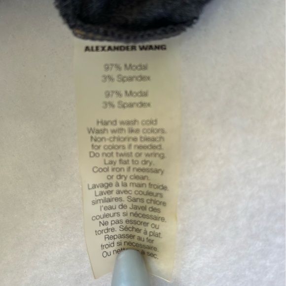 T by Alexander Wang Gray Long Sleeve Scoop Neck Maxi Dress Large - Picture 7 of 7